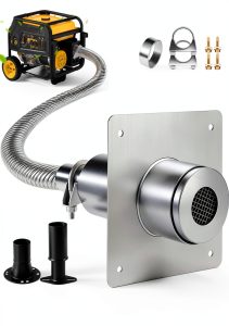 QLNGAS Generator Muffler Stainless Steel Noise Reduction-0
