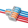 Lever Wire Connectors XALXMAW 10Pcs 2-in-6 Mini Quick Push-In-1