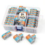 Lever Wire Connectors 84Pcs Pack by XALXMAW Compact Cam-Type-0