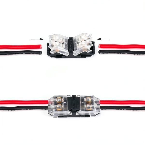 Low Voltage Wire Connectors TYUMEN 2‑Pin I‑Shape No‑Strip Tool‑Free-4