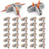 EEEKit 30 PCS Compact Wire Conductor Connector T Lever Nut AWG 28-12-0
