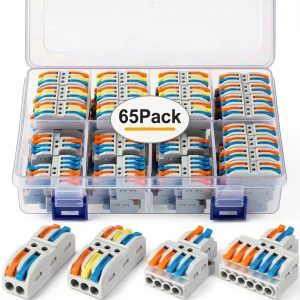 GKEEMARS Splicing Wire Connectors 65-Pc Assortment Pack for AWG 28-12-0